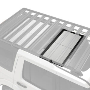 KIT TABLE DE CAMPING PRO EN INOX AVEC SYSTEME DE STOCKAGE SOUS LA GALERIE FRONTRUNNER (550x1130MM)