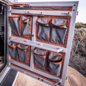 POCHETTES DOUBLES ALUCAB X4 POUR PORTE ARRIERE DE CANOPY CAMPER