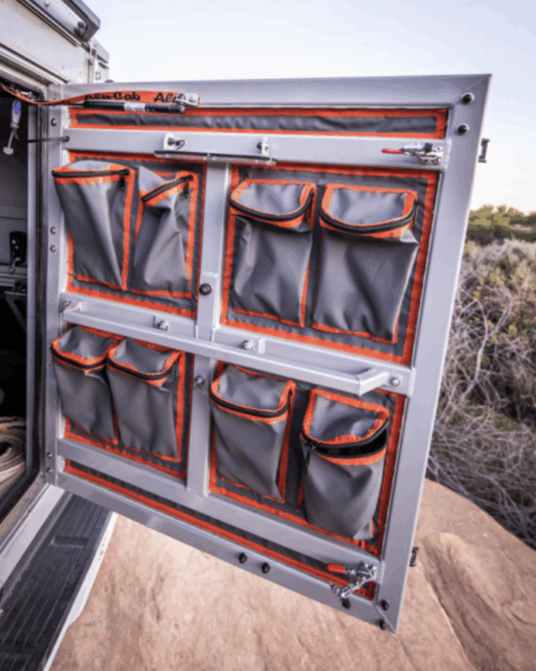 POCHETTES DOUBLES ALUCAB X4 POUR PORTE ARRIERE DE CANOPY CAMPER