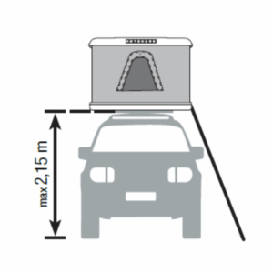 OPTION ECHELLE 4X4 POUR TENTE DE TOIT COQUE AUTOHOME (HAUTEUR VEHICULE ENTRE 191 ET 215 CM)