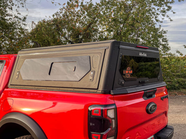 HARDTOP ALU CAB "CONTOUR NEXT GENERATION" (DOUBLE CABINE) - ALUMINIUM NOIR AVEC VITRES LATERALES – Image 3
