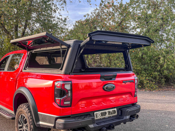 HARDTOP ALU CAB "CONTOUR NEXT GENERATION" (DOUBLE CABINE) - ALUMINIUM NOIR AVEC VITRES LATERALES – Image 4